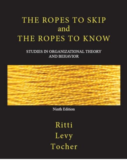 The Ropes To Skip And The Ropes To Know 9th Edition