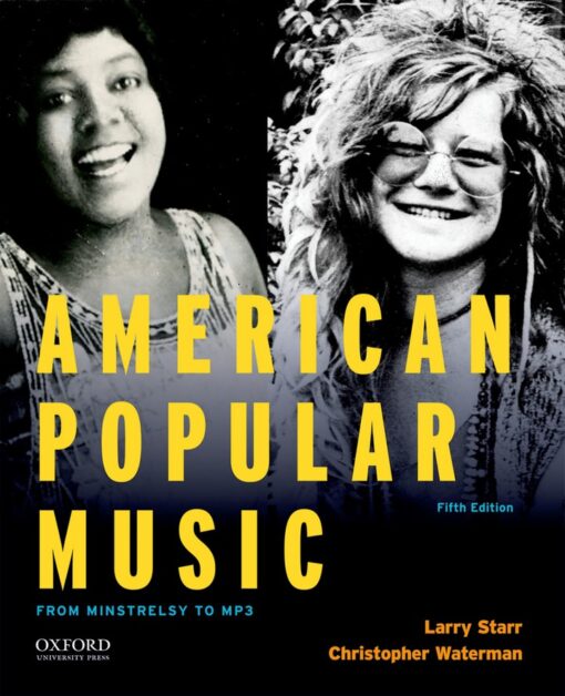 American Popular Music 5th Edition From Minstrelsy To Mp3