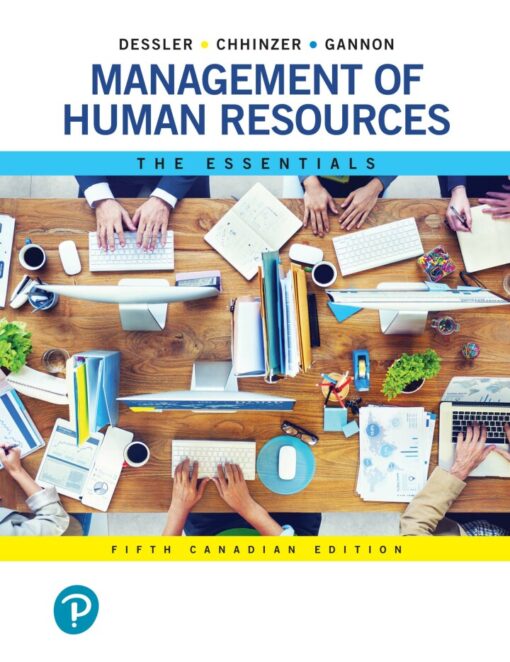 Management Of Human Resources The Essentials 5th Canadian Edition