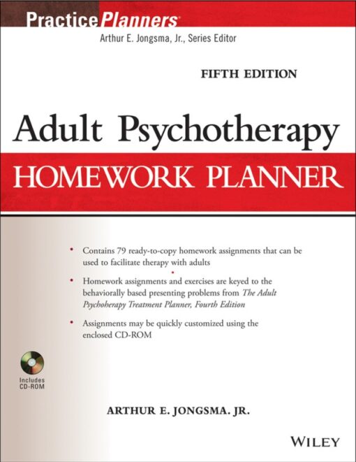 Adult Psychotherapy Homework Planner 5th Edition