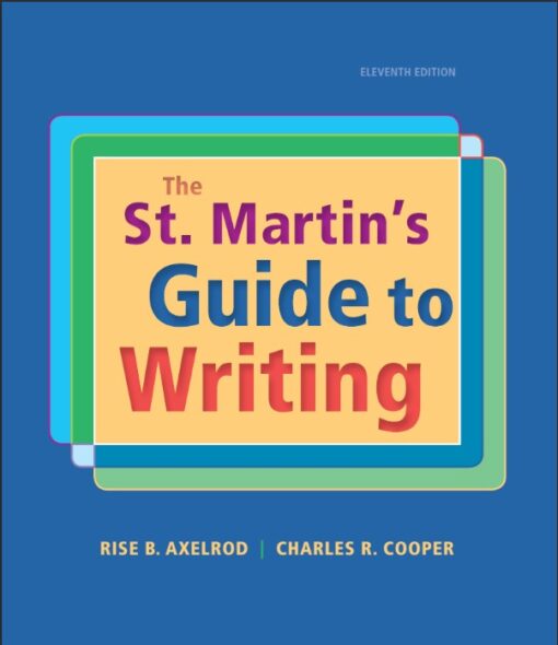 The St Martins Guide To Writing 11th Edition